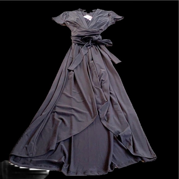 Michael Kors Dresses & Skirts - NWT MICHAEL KORS Wrap Hi/Low Black Maxi Dress